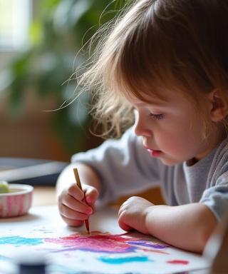 Sesión de arte terapia infantil para bienestar emocional