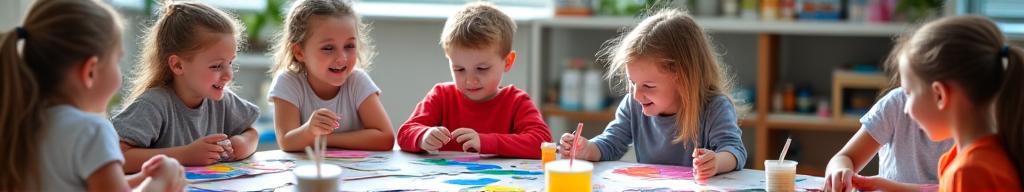 Club artístico para socialización de niños